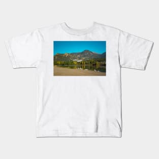 Stanley Hotel and Rocky Mountains Kids T-Shirt